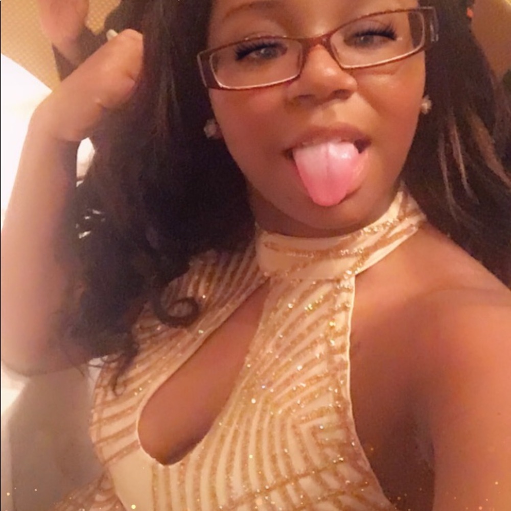 Gold Sparkle Prom Dress